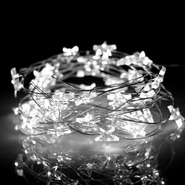 LED Star Fairy Lights Battery Operated Twinkle String Light Copper
